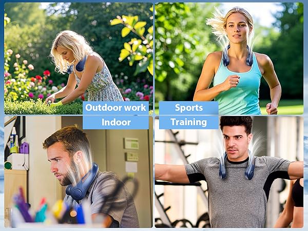 Rechargeable Neck Fan