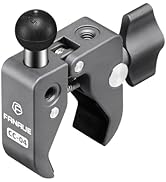 FANAUE Aluminum Handlebar Base Mount Strong Rod Clamp with 17mm Ball Head Adapter for Rails 0.5''...