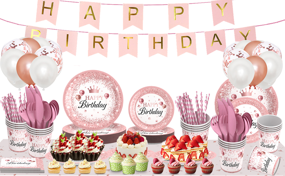 Birthday Party Supplies Disposable Birthday Dinnerware Set