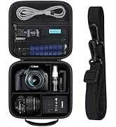 RAIALL Camera Case for Canon EOS Rebel T7/ R100/ R50V/ R50/ R5/ R6 Mark II/ R7/ R8/ 90D/ 5D Mark ...