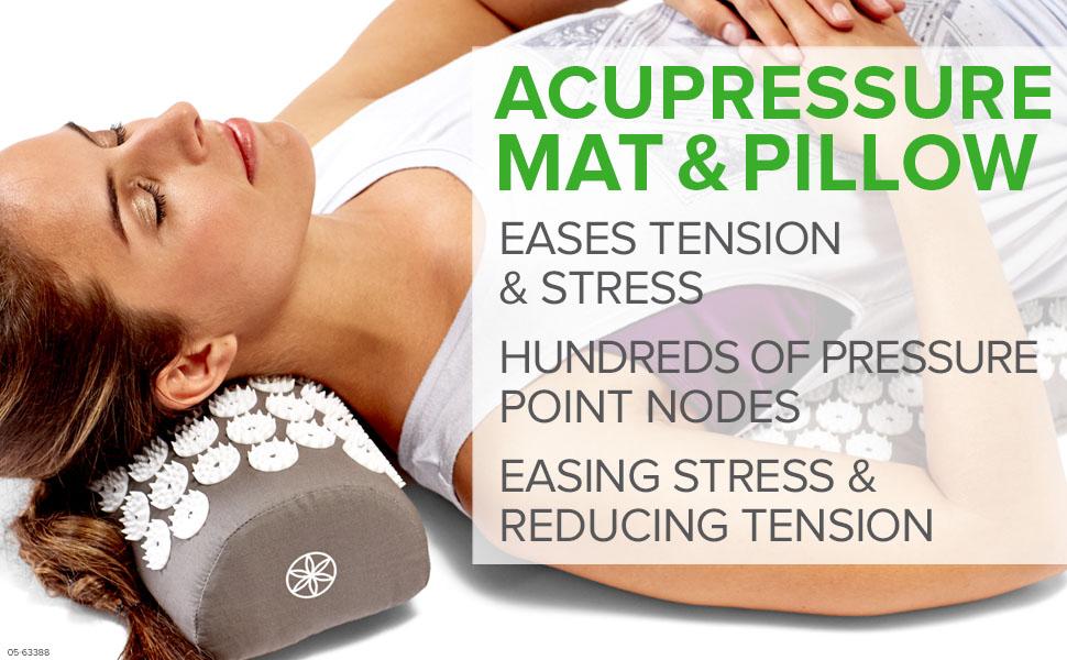 Gaiam Acupressure Mat &amp; Pillow Set