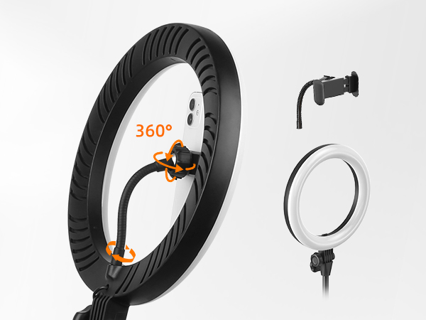 ring light stand selfie lighting desk clip lights video recording laptop ringlight streaming led 