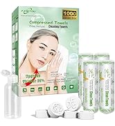 Fancyou Compressed Towels Tablets, Travel Size Washcloths with 4 Carry Case &amp; Compact Towels Port...