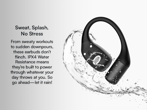 Water Resistant, Earbuds, Fitness, Open Audio, Weatherproof