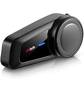 MAXTO Motorcycle Bluetooth Headset M2,Motorbike Helmet Bluetooth 5.0 Headset 6-Way 3280Ft Interco...