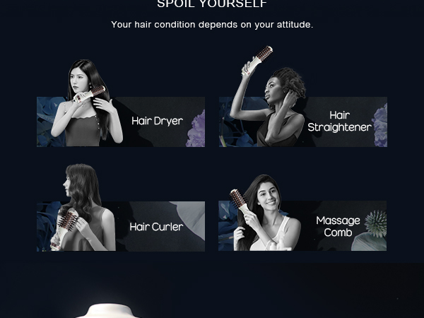 4-in-1 Dual Voltage Hair Dryer Brush