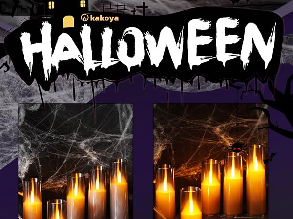 halloween decorations flameless candles