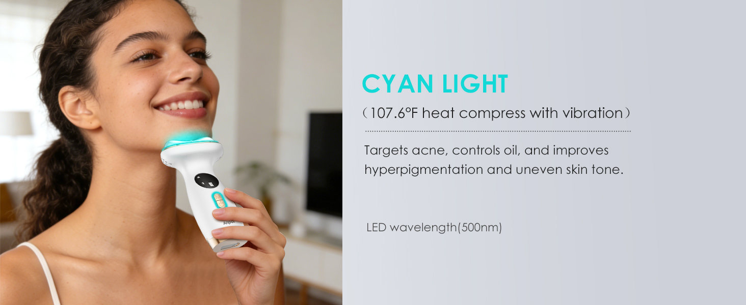 Cyan Light with Heat