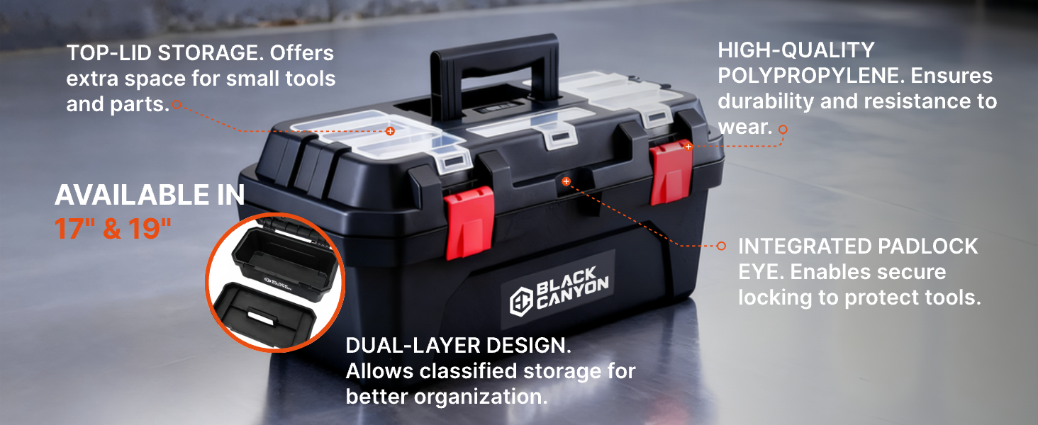 Portable Plastic Tool Box
