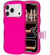 ORNARTO for iPhone 17 Pro Max Case for Women Girls– Cute Wave Edge | Camera Control Button | Shoc...