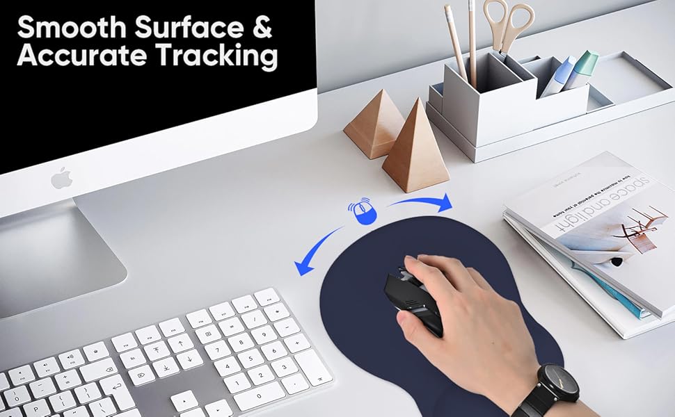 Large Mouse pad with Wrist Support