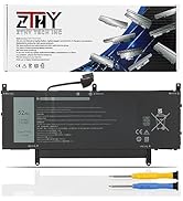ZTHY 52Wh N7HT0 Laptop Battery Replacement for Dell Latitude 9510 9520 / Latitude 9520 2-in-1 P94...