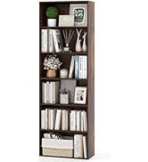 Giantex 6-Tier Bookcase, 70" Tall Wooden Bookshelf, Freestanding Storage Organizer w/Open Shelves...