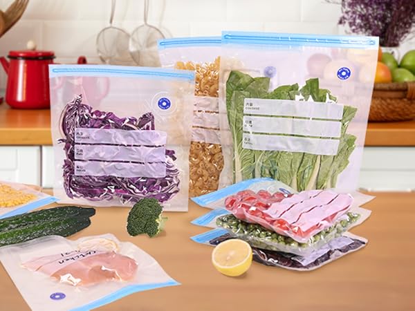 Vaccum bags hand pump zipper lock