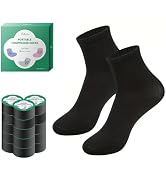 Compressed Cotton Travel Socks Reusable Compact Packed Breathable Unisex for Traveling Camping Bu...