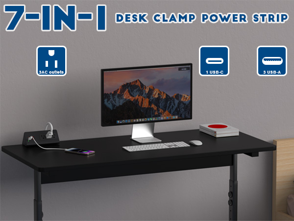 desk clamp power strip