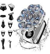 9D Head Shavers for Bald Men, Upgraded 6-in-1 Mens Grooming Kit, Detachable Bald Head Shavers for...