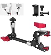 Mechrig 9" Articulating Magic Arm with Super Clamp, Magic Arm Camera Mount with Crab Clamp, Desk ...