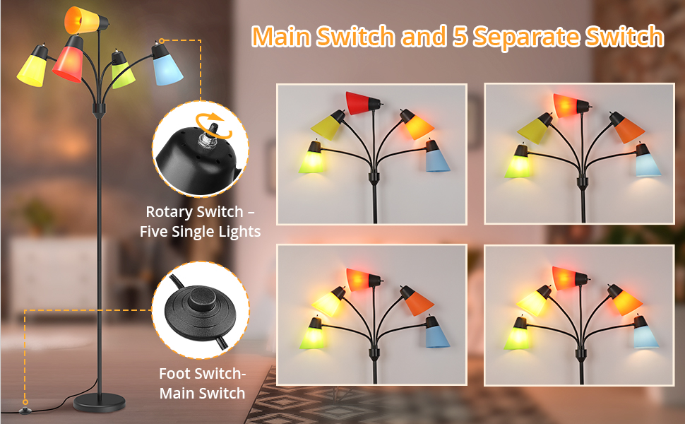 hydra lamp kids floor lamp colorful lamp floor lamp