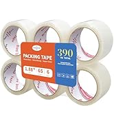 WINSUFIRE Strong Packing Tape for Shipping, Moving and Taping up Box, Clear Packing Tape,Total 39...