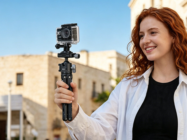 Koolehaoda Mini Tripod for Camera, 3-in-1 Selfie Stick Tripod