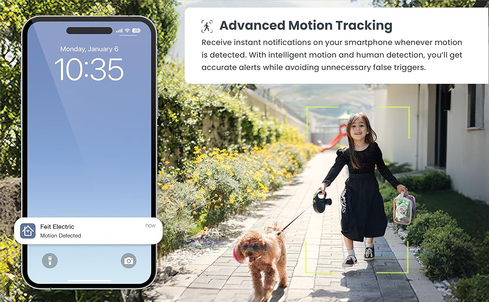 Feit Electric app motion notification