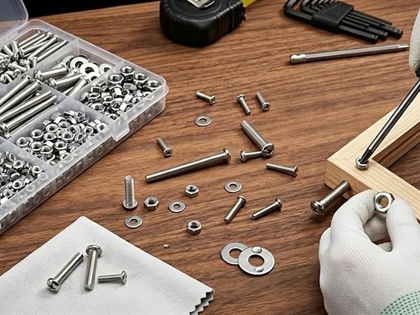 Metric Screws Nuts and Bolts Assortment Kit