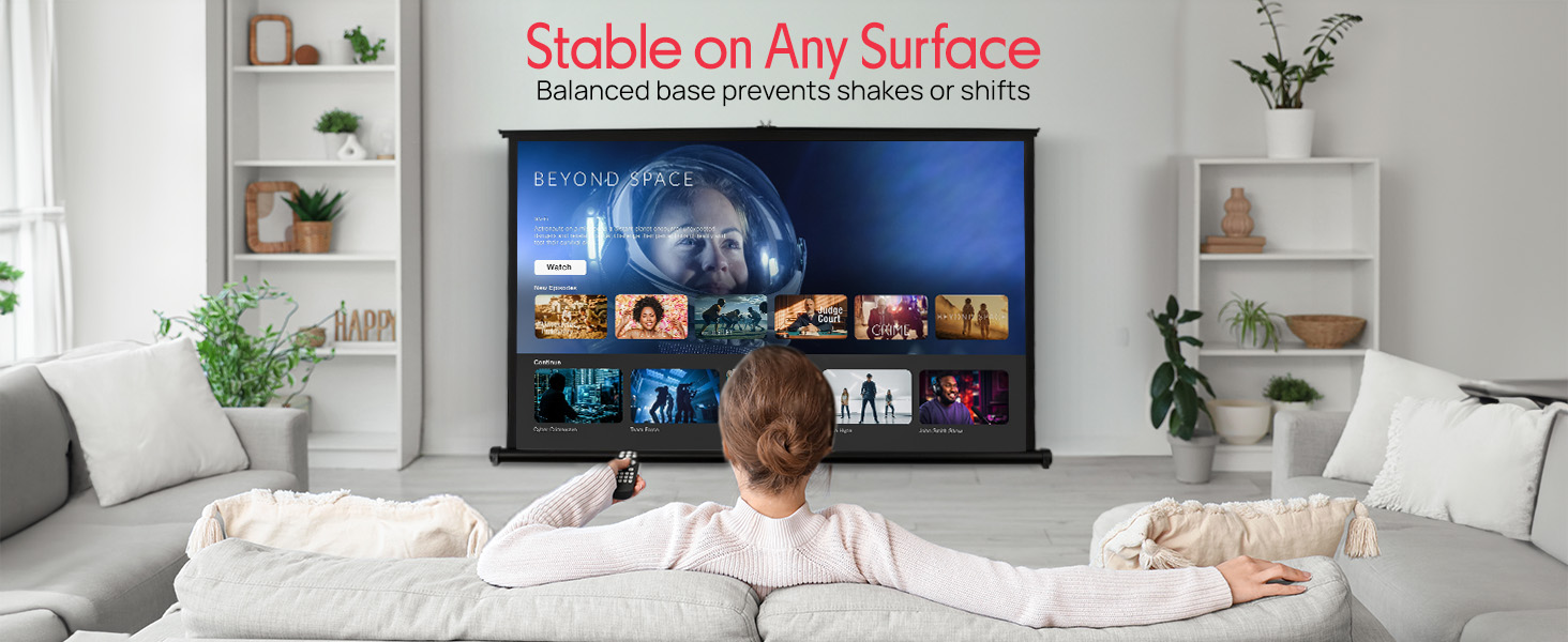 Portable Projector Screen Portable Floor Standing Fold-Out Roll-Up Tripod Manual, Mobile