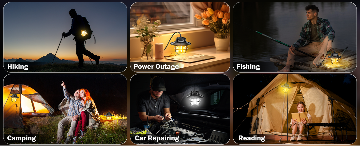 a collage of photos showing different types of power outage
