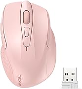 TECKNET Wireless Mouse, 2.4G Ergonomic Optical Mouse, Computer Mouse for Laptop, PC, Computer, Ch...