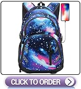 Backpack Bookbag for School College Student Laptop Travel with USB Charging Port