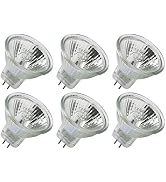 CTKcom MR11 12v 20w Halogen Bulbs(6 Pack)- Precision Halogen Reflector Fiber Optic Light Bulb wit...