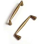 Antique Brass Zinc Alloy Cabinet Pulls - 3-3/4 Inch(96mm) Hole Center Classic Vintage Drawer Hand...