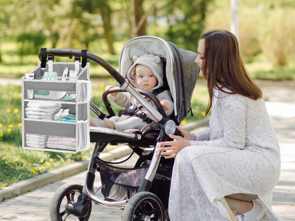 Organized Hanging Diaper Stacker