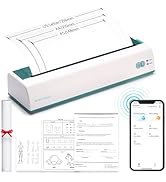 OFFNOVA Portable Printer Wireless for Travel, Thermal Inkless Printer, Support US Letter &amp; A4 Siz...