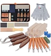 Fohil 33-IN-1 Wood Carving Kits with Detail Carving Knife, Whittling Knife, Wood Carving Tools fo...