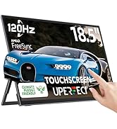 UPERFECT Portable Monitor 18.5-inch 120HZ Touchscreen 100% sRGB w/VESA &amp; Stand 180° Adjustable Ul...