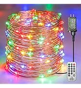 Fairdeer Plug-in Fairy Lights, 66 Ft 200 LED String Light with Remote, 8 Modes, Timer and Dimming...