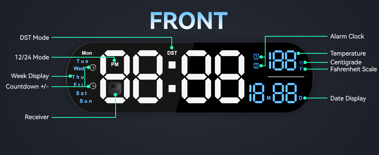 Digital Wall Clock