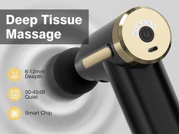 Massage Gun Deep Tissue Back Massage for Athletes for Pain Relief Percussion Massage 4 Massage Head