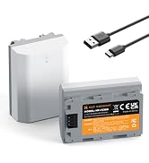 K&amp;F CONCEPT 2600mAh NP-FZ100 Battery, 2-Pack USB-C A7iii Battery Compatible with Sony A7iv, A7iii...