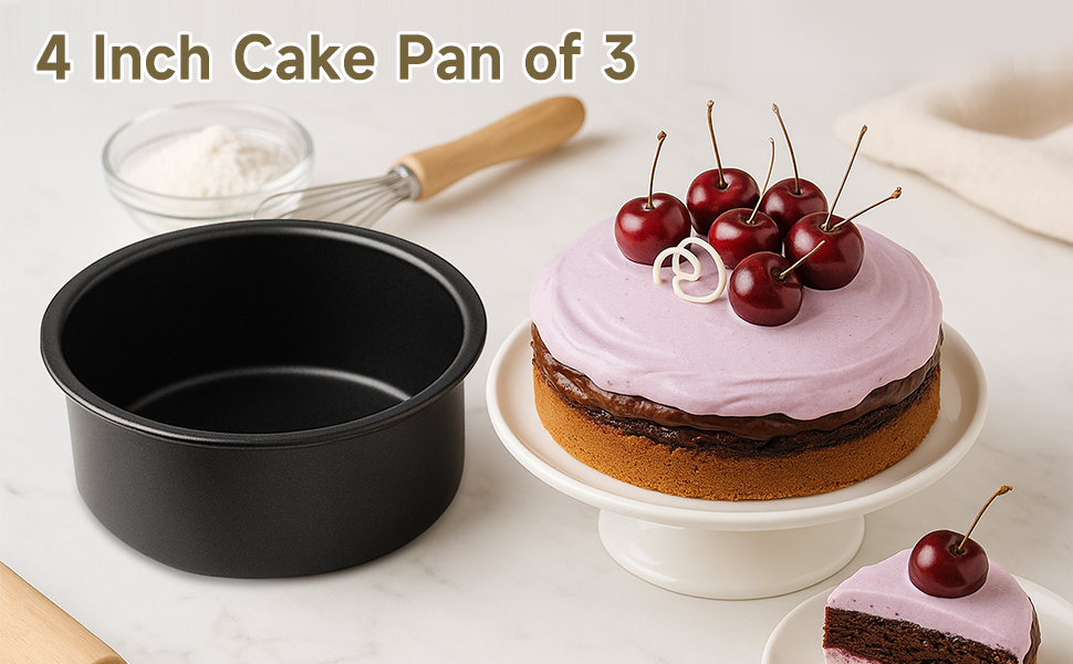 4 Inch Cake Pan of 3