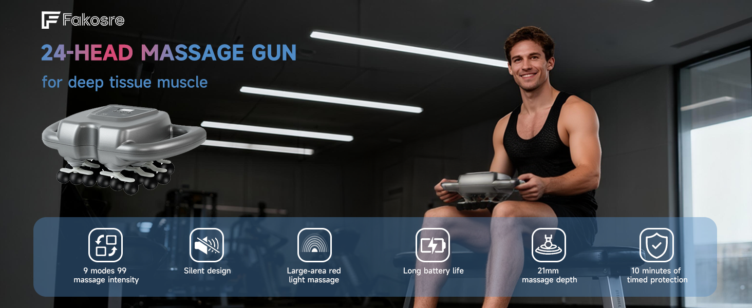 24 head massage gun