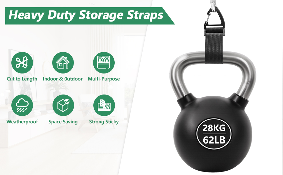Heavy duty storage straps