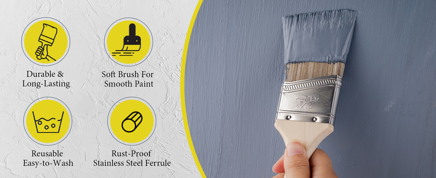 paint brush, 2 inch paint brush, paint brush set, angle paint brush