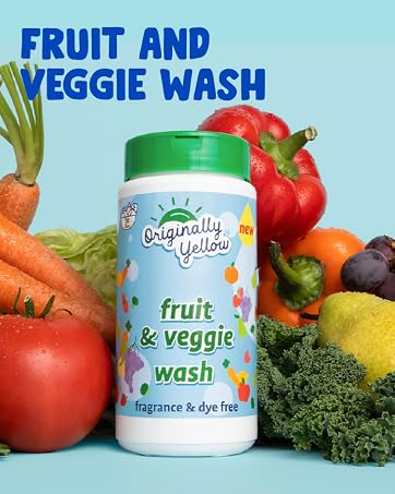 fruit &amp;amp; veggie wash mineral-based mineral based vegetable fruit wash soak rinse fragrance free wash