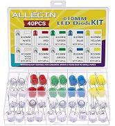 ALLECIN 10 Color 3MM 5MM 10MM LED Diode Light Assortment Kit