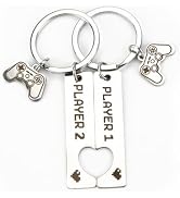 SHTALHST Matching Keychain for Gamer,Love Keychain,Keychains for Men,Stainless Steel Keychain Gif...