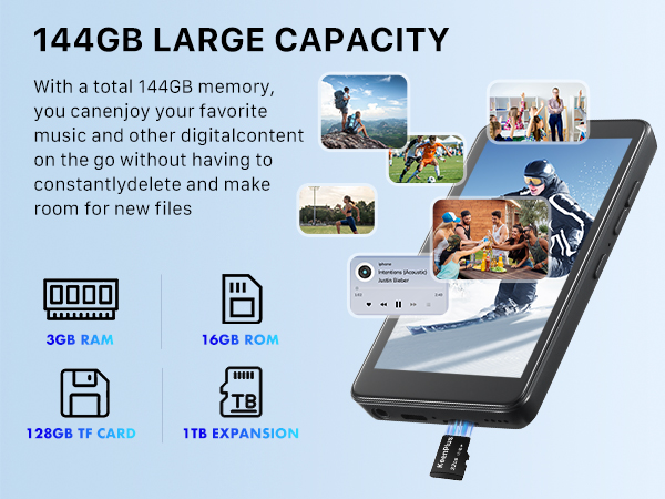 144g mp3 player