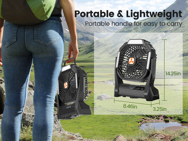 battery fans portable